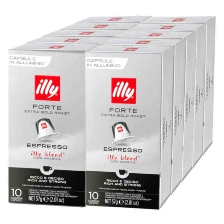 master espresso forte illy 100 cápsulas