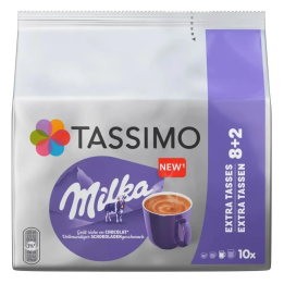 8 Bebidas Tassimo Milka Chocolate de Leite