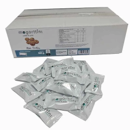 Caja de Galletas para el Café Mini Cookies 200 ud. Mogorttini en envase Individual, 2,8 gr