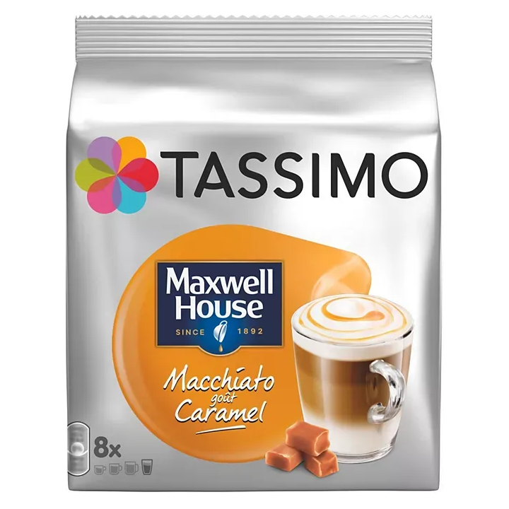 TASSIMO MAXWELL HOUSE Macchiato CARAMEL (8+8 Tazas)
