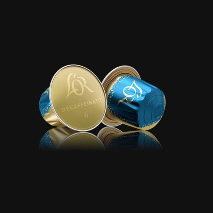 Decaffeinato L'OR, 10 cápsulas compatíveis Nespresso.