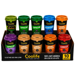 10 Cappuccino Vários Sabores Coolife 230 ml RTD