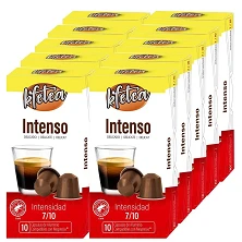 10 Cajas de Intenso Kfetea Nespresso 100 capsulas rainforest alliance