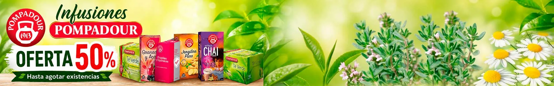 Infusões Pompadour: relaxantes, digestivas e de fruta